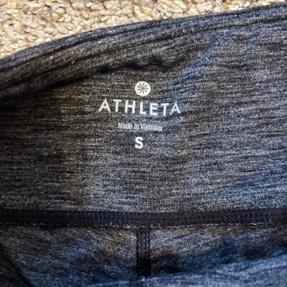 Athleta Women’s Active Workout Leggings Black Grey Space Dye Size Small - Picture 2 of 8